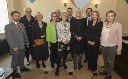 Speakers, including Minister Mary Mitchell O' Connor, at the 'Gender Equality in Higher Education: Ambitioning Change' conference at the Royal Irish Academy.