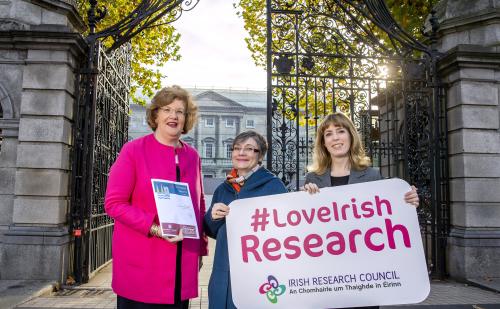 Pictured at the Irish Research Council’s Oireachtas ‘shadowing’ scheme were Limerick-based Senator, Maria Byrne; University of Limerick researcher and Associate Professor, Dr Maura Adshead; and Dr Eavan O’Brien, Assistant Director of the Irish Research Council.