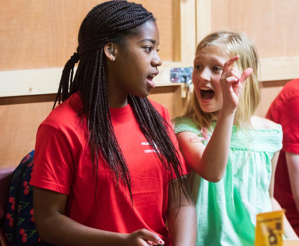 Young musicians rehearse backstage before the annual Music Generation Carlow Gala Concert 2018 at VISUAL / George Bernard Shaw Theatre. Photo: michaelorourkephotography.ie