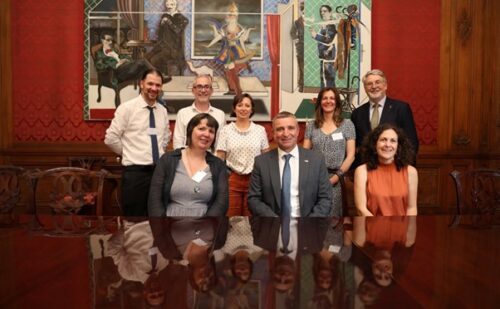 Irish and French partners at the Irish Embassy in Paris