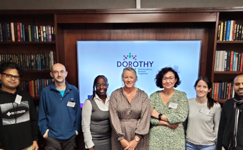 Dr Asit Kumar Mishra, Dr Frederic Touzalin, Dr Purity Mwendwa, Dr Rachel Clarke (DOROTHY Programme manager), Dr Vuslat Juska, Dr Judith Bek and Dr Misganaw Zeleke