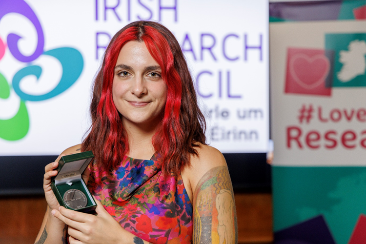 Tara Ciric pictured holding a medal
