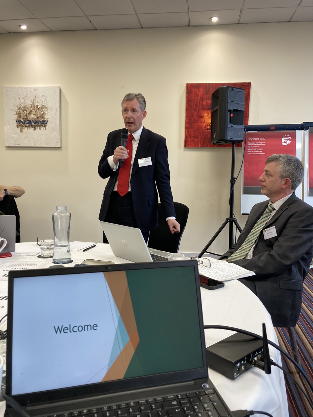 Christopher Smith (AHRC) wrapping up the Belfast conference