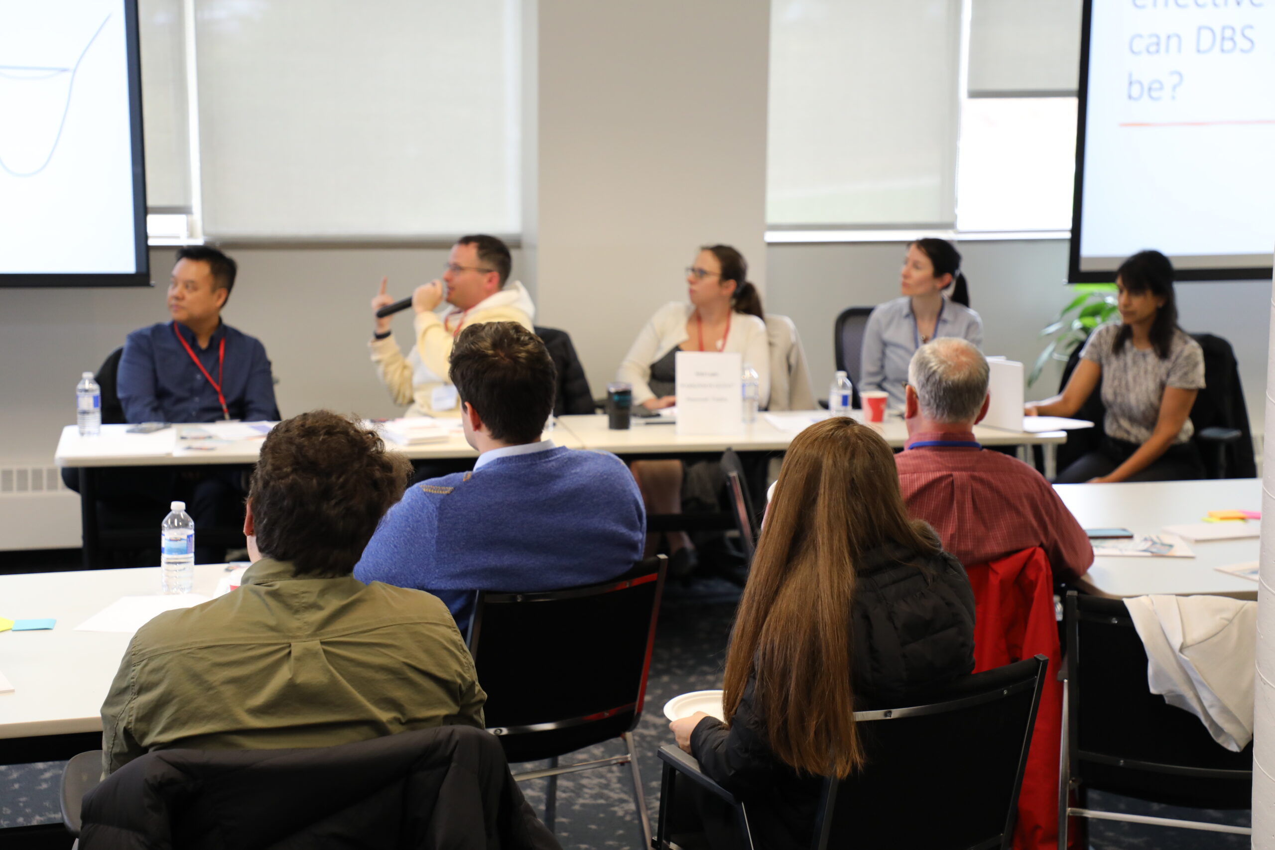 Panel in discussion at workshop