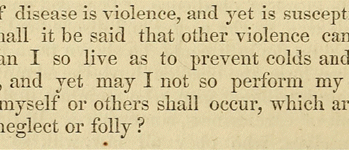 Image of text of quote by William A Allcott, The Law of Health 1857