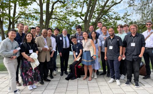 Photo of Nobel Laureate Philip Williams at the Lindau Meeting in 2024